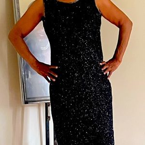 Black cocktail dress very sexy very rich looking